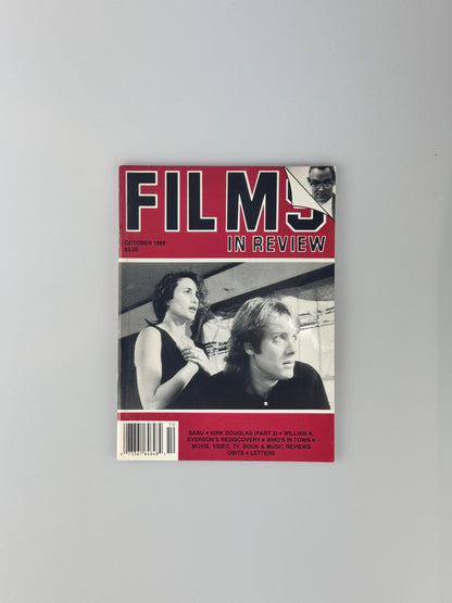 Films In Review Magazine - October 1989 - Sabu, Kirk Douglas, William K. Everson