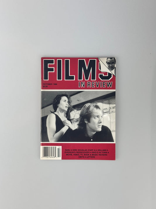 Films In Review Magazine - October 1989 - Sabu, Kirk Douglas, William K. Everson