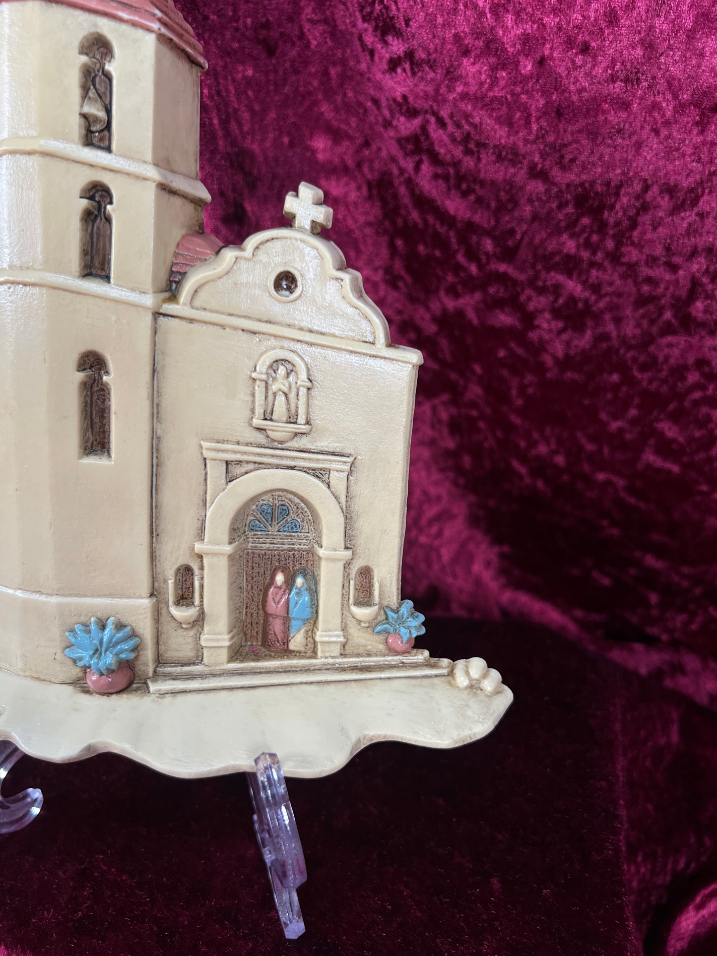 Vintage Wall Plaque Set - Southwestern Mission Church and Adobe Village - Burwood Products