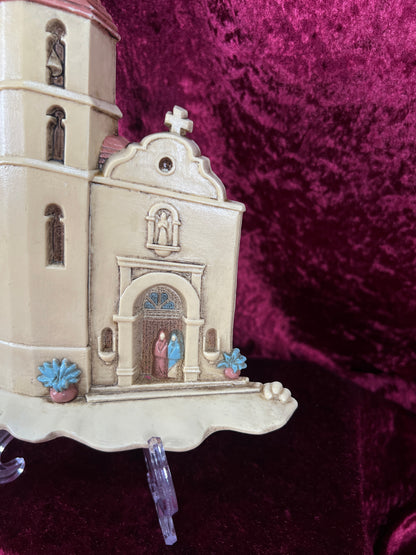 Vintage Wall Plaque Set - Southwestern Mission Church and Adobe Village - Burwood Products