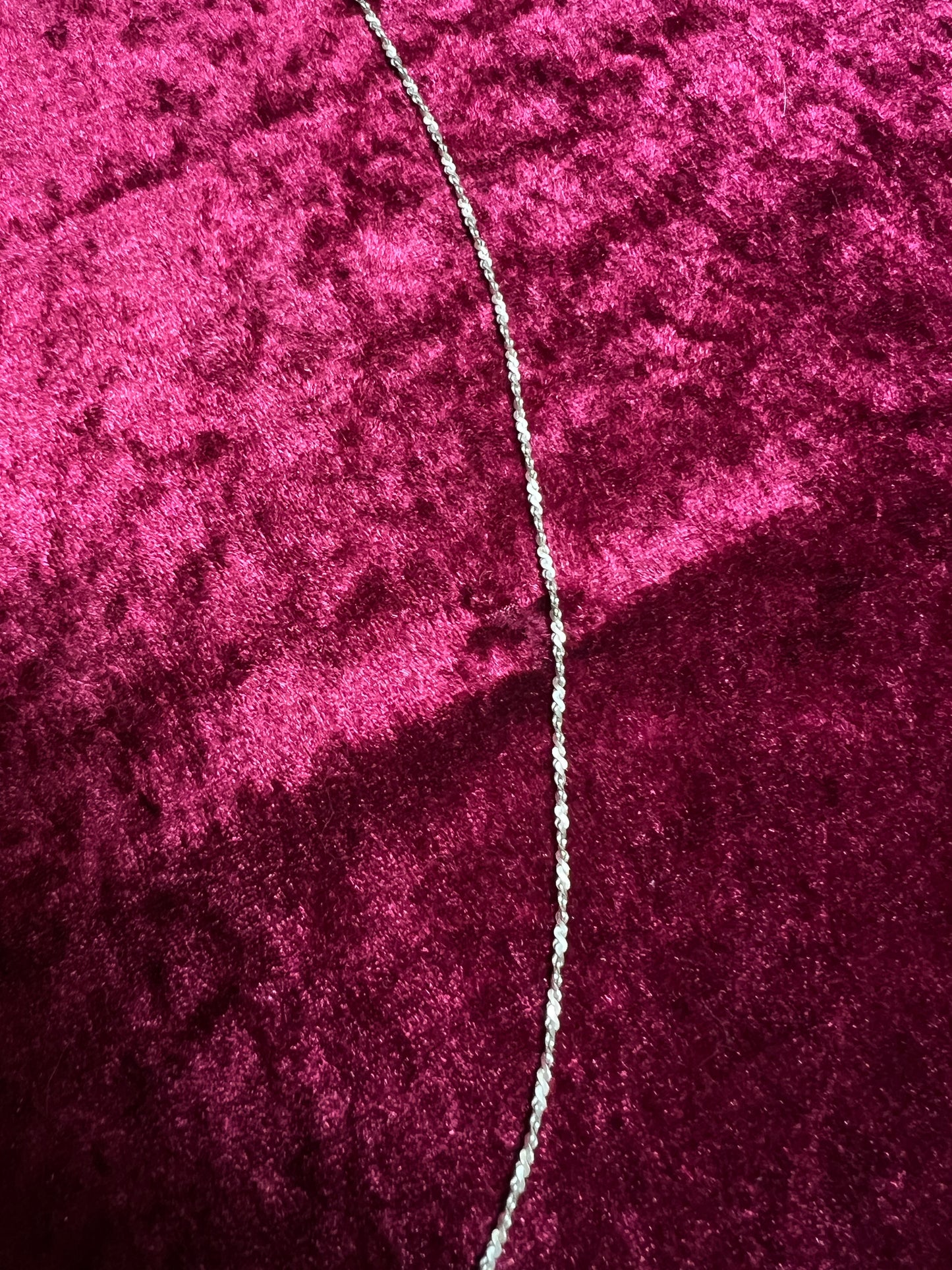 Vintage 925 Sterling Silver Italian Twisted Rope Chain - 30" - 7 Grams