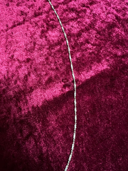 Vintage 925 Sterling Silver Italian Twisted Rope Chain - 30" - 7 Grams