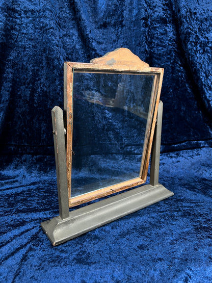 Antique Art Deco Tabletop Picture Frame – Silver Tone Ornate Tilt Design