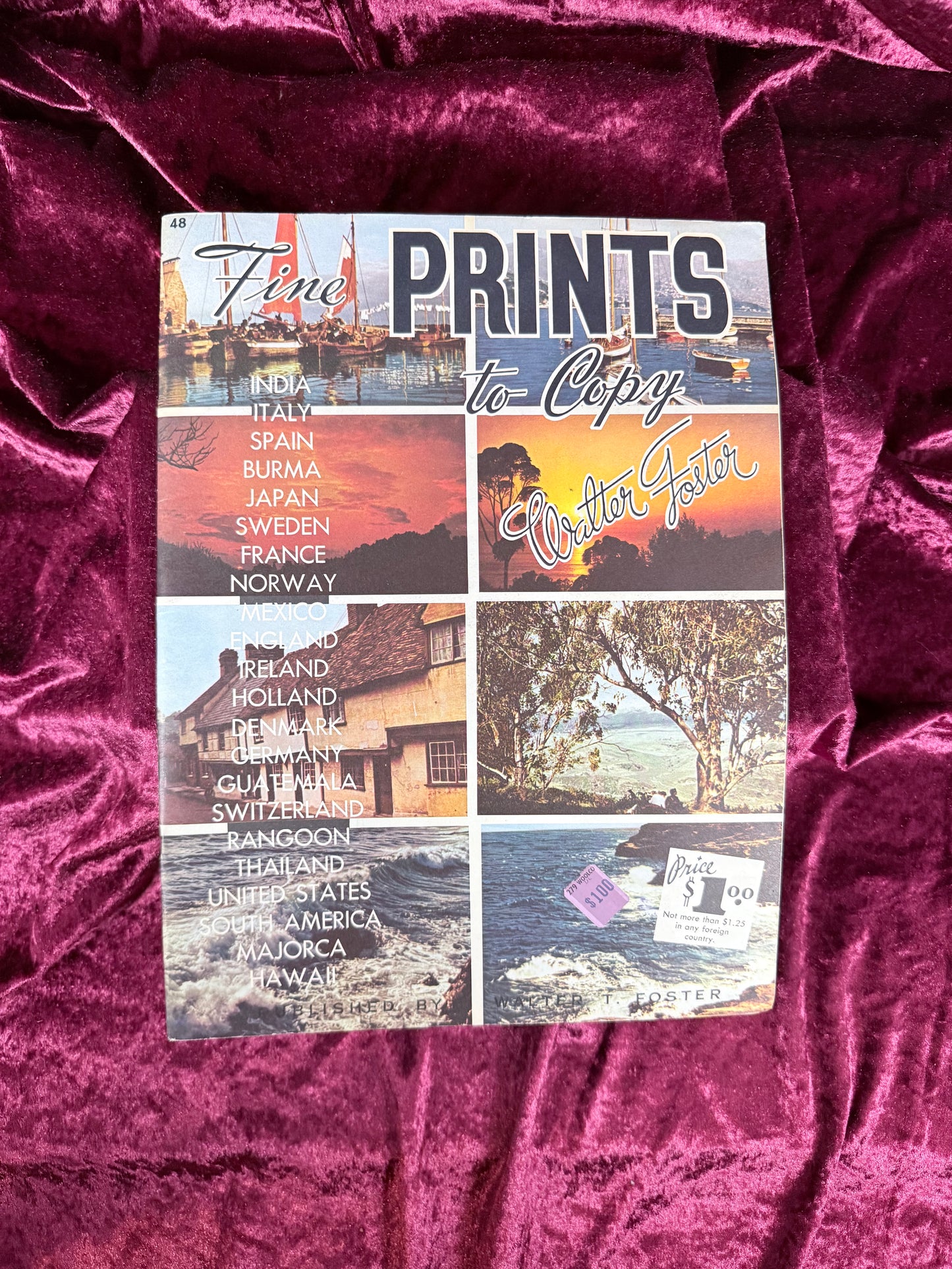 Vintage Art Instruction Magazine - Fine Prints to Copy Walter T. Foster Guide