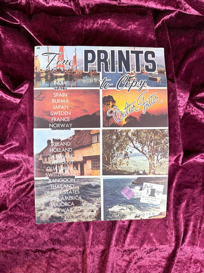 Vintage Art Instruction Magazine - Fine Prints to Copy Walter T. Foster Guide