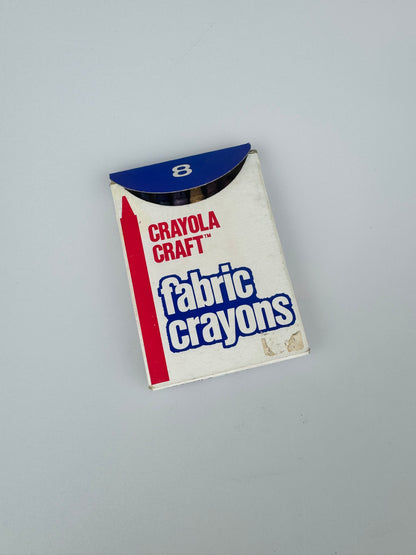 Vintage Old Stock - Crayola Craft Fabric Crayons - Set of 8