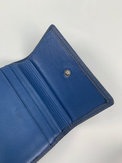 Vintage Wallet - Genuine Leather Trifold Wallet - Blue - Rolfs