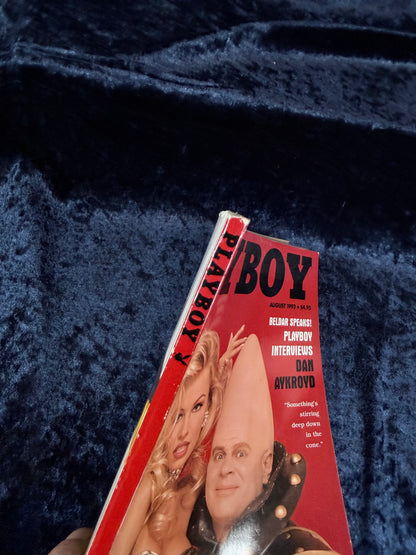 Vintage Playboy Magazine August 1993 - Pamela Anderson Cover - Dan Aykroyd Coneheads Interview