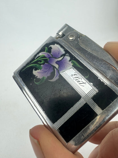 Vintage Ronson Adonis Lighter - Art Deco Iris