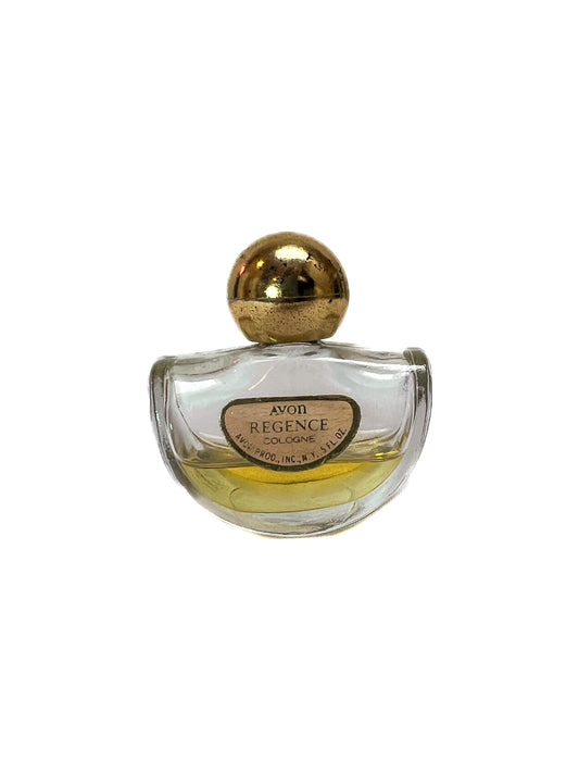 Vintage Perfume Bottle - Half Moon - Regence Cologne - Avon