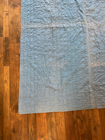 Vintage Linens - Cotton Quilt – Hand Stitched Patchwork Cottage Style