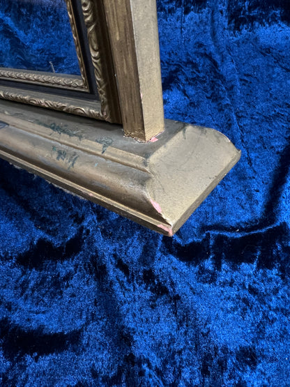 Antique Art Deco Picture Frame – Gold & Charcoal Ornate Tilt Design