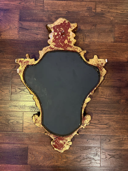 Vintage Mirror - Gilded Rococo Style Frame - Italian - 30.5" X 20.5"