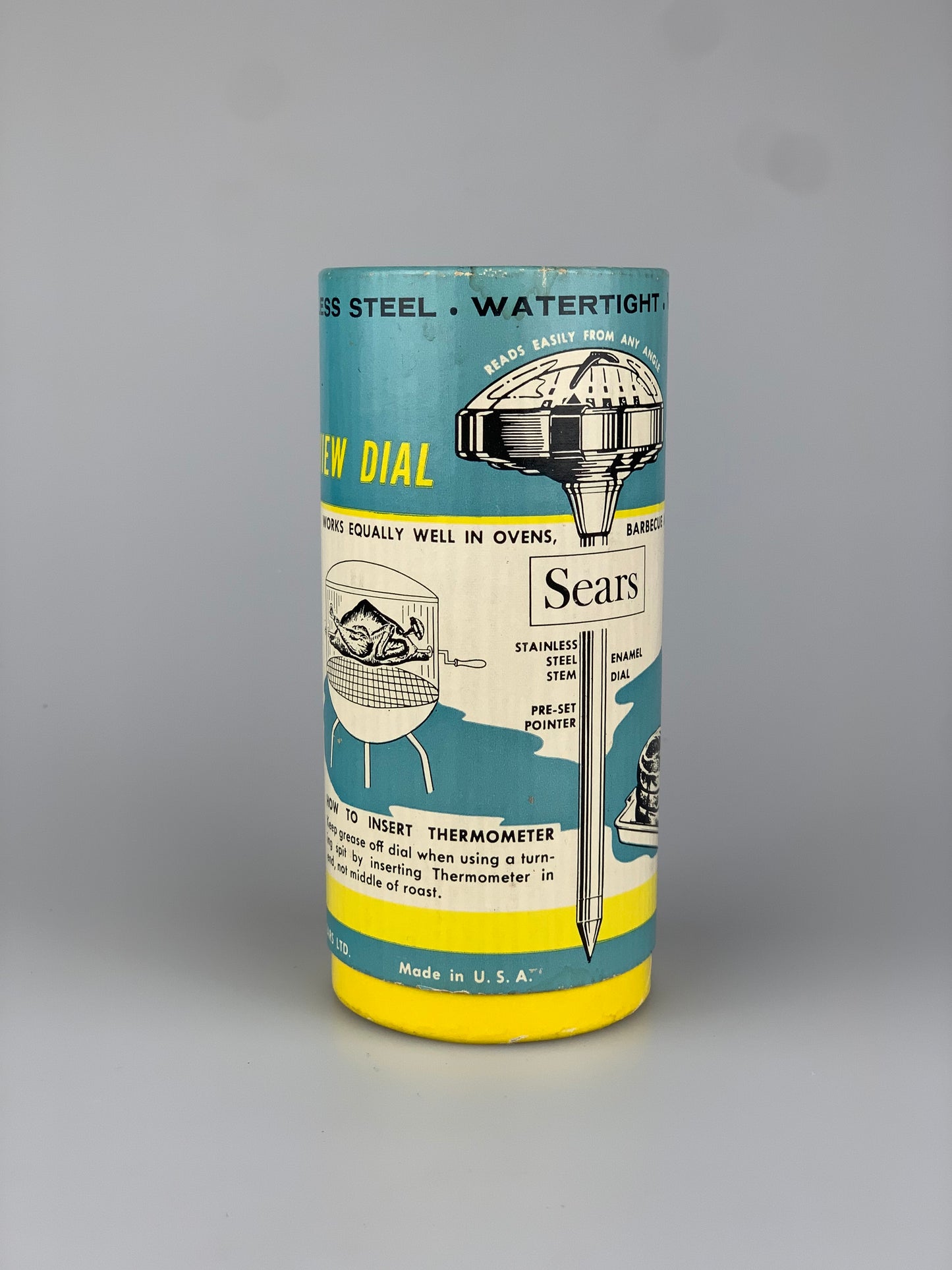Vintage 1950s Mid Century Modern Sears Maid of Honor Roast Meat Thermometer