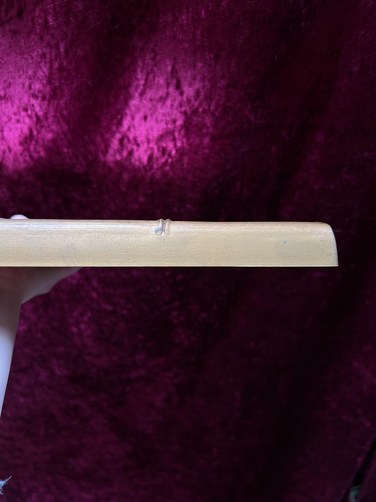 Vintage Burwood Mirrored Candle Sconce - Gold Faux Bamboo Framed