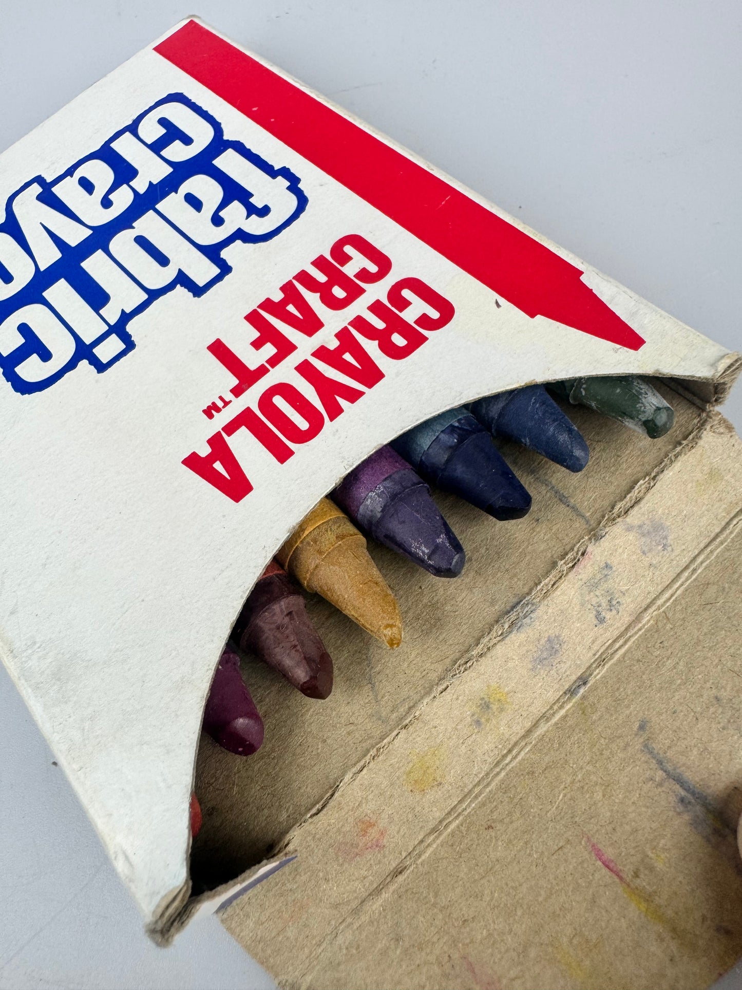 Vintage Old Stock - Crayola Craft Fabric Crayons - Set of 8