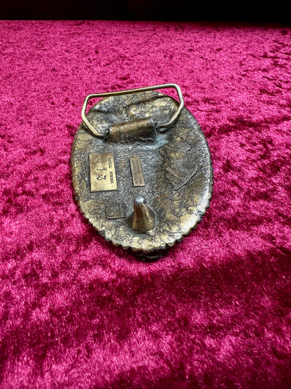 Vintage Solid Brass Belt Buckle - Luger Pistol 413 Limited Edition 1976 - Buckle Co. Chicago