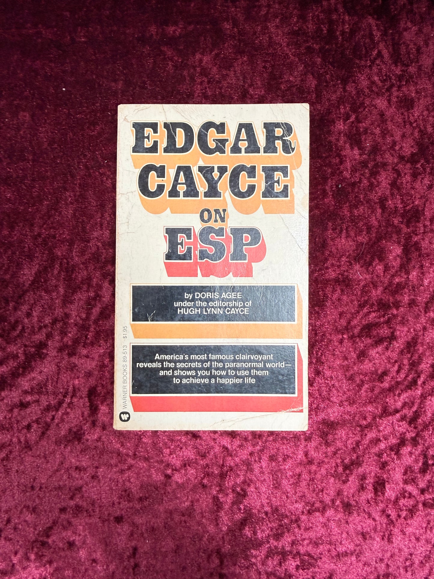 Vintage Paperback Book - ESP - Edgar Cayce - 1976