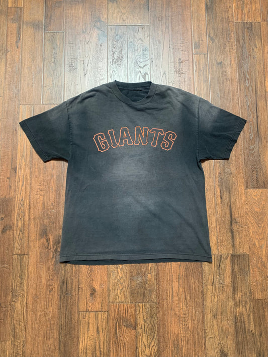 Vintage 1990s SF Giants T-Shirt - Faded Grey - Large