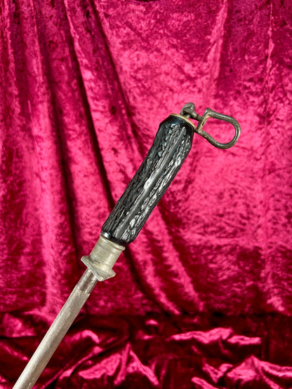 Vintage Kitchen - Stag Handle Knife Sharpener - Keen Kutter - 19.5"