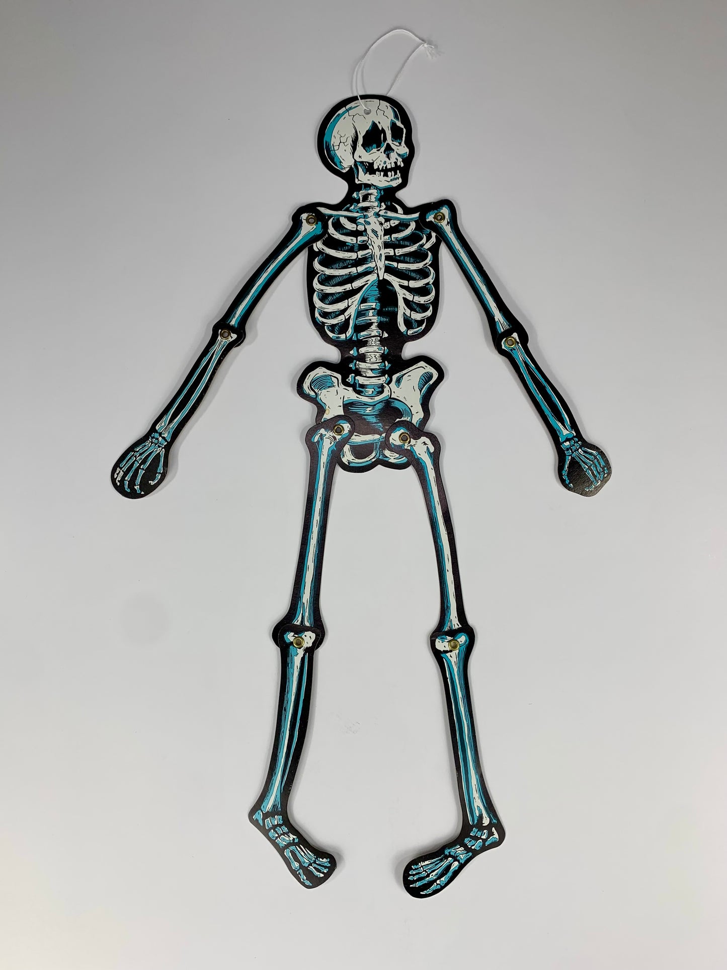 Vintage Halloween Die-Cut Articulated Skeleton