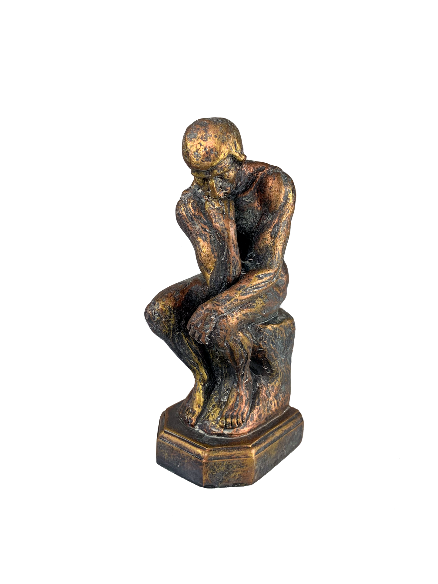 Vintage Thinking Man Statue - Book End