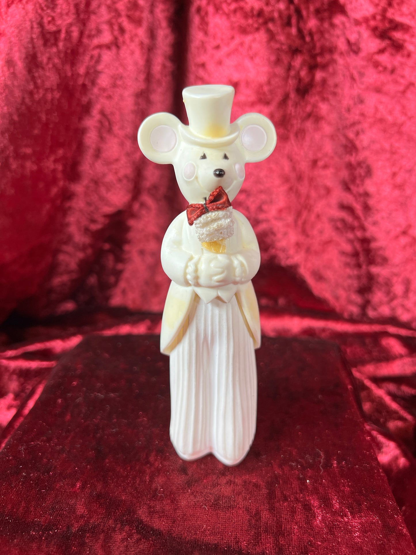 Vintage Perfume Bottle Set - Anthropomorphic Mice Bride and Groom - Avon