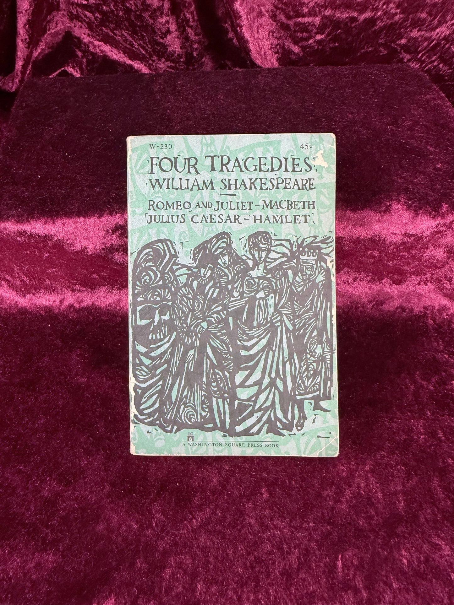 Vintage Four Great Tragedies by William Shakespeare Paperback 1961 Edition