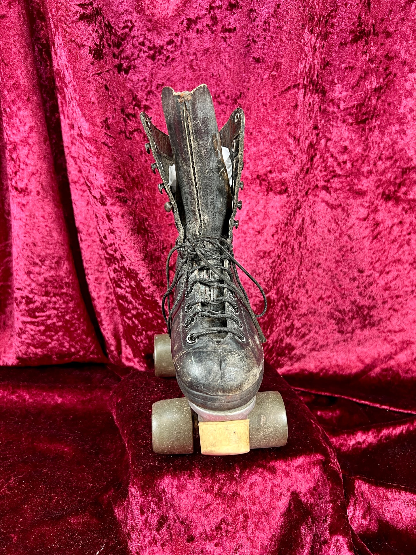 Vintage Leather Roller Skates – Black Leather - Chicago Wheels and Sure-Grip Trucks