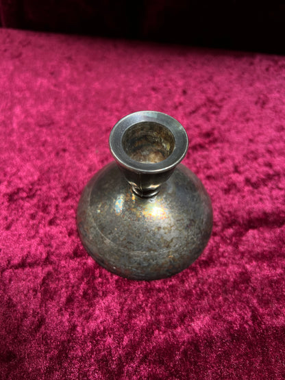 Vintage Silverplate Candlestick Holders - Domed Oneida Silversmith Trio