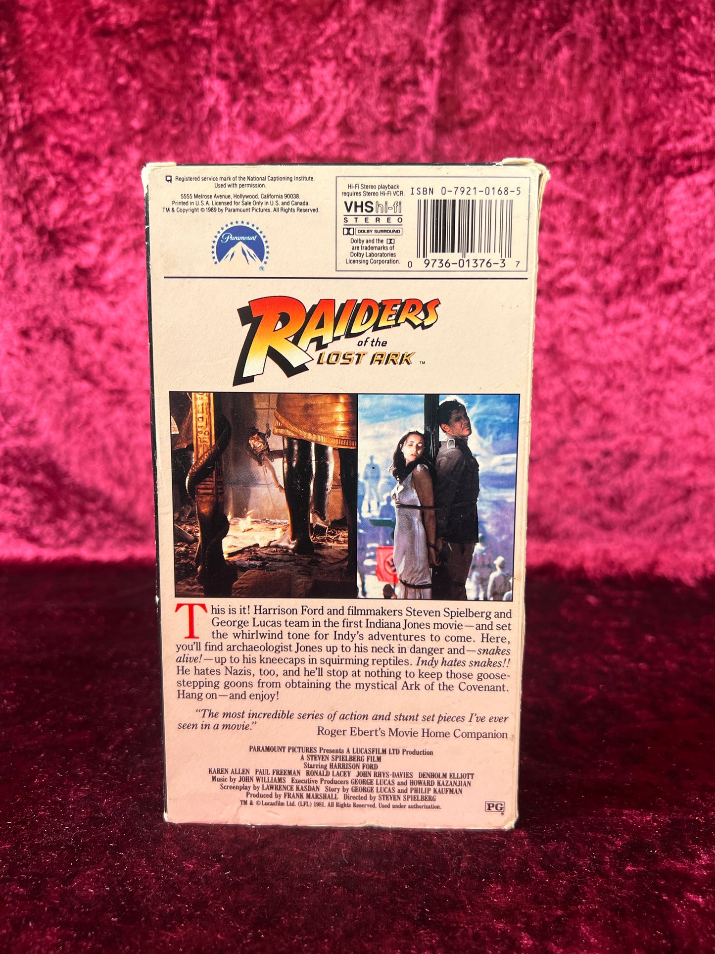 VHS - Raiders Of The Lost Ark - 1981