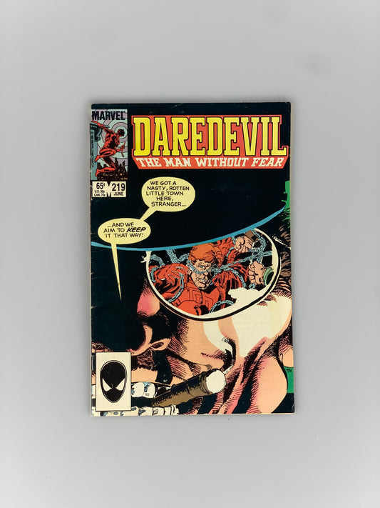 1985 Marvel DARE DEVIL: The Man Without Fear - Volume 1, No. 219
