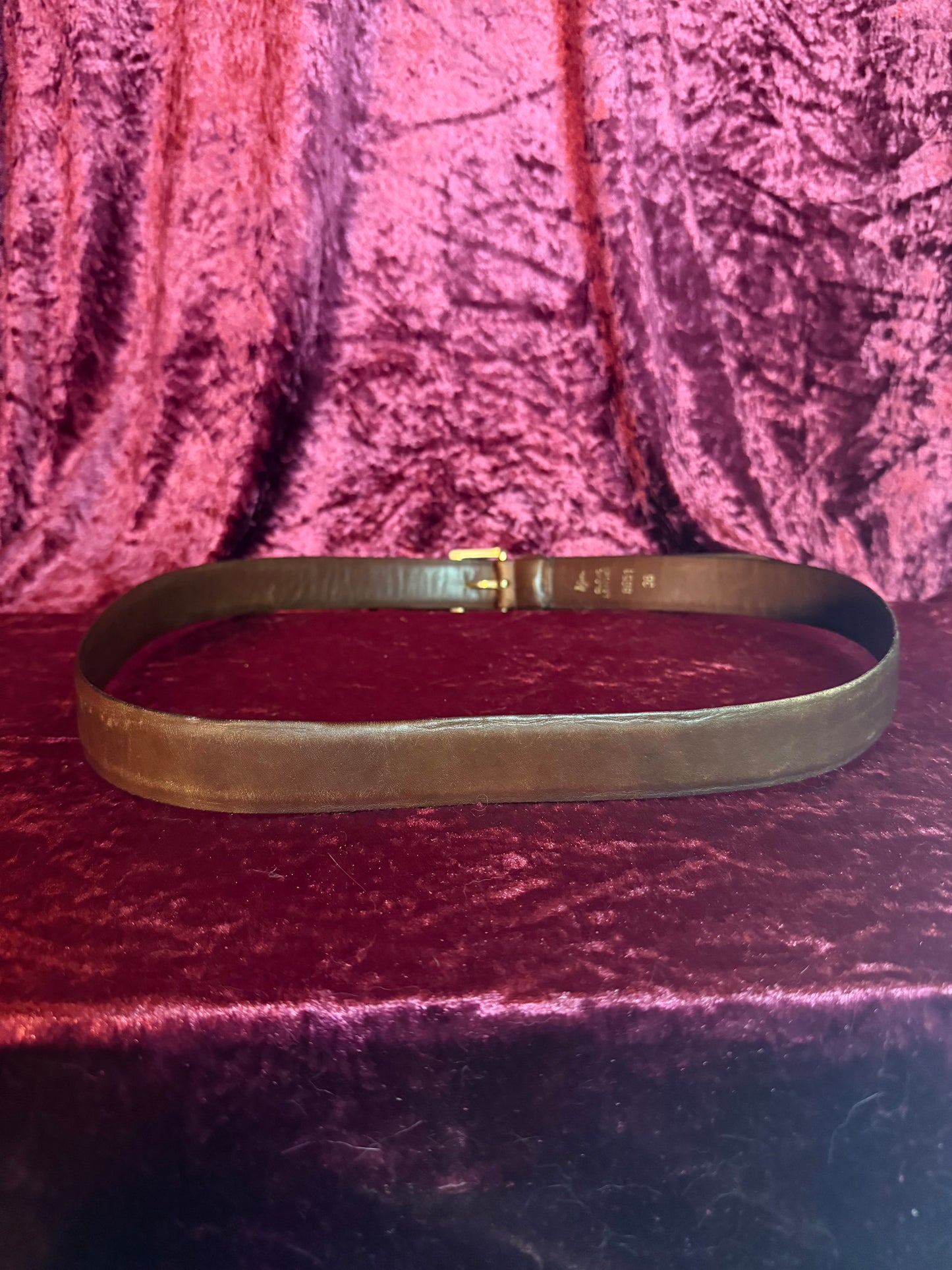 Vintage Accessories - Harris California Glove Leather Belt - Brown - M/L