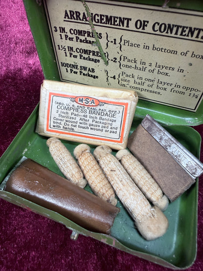 Vintage Metal First Aid Kit – Bell System Telephone Company Medical Tin