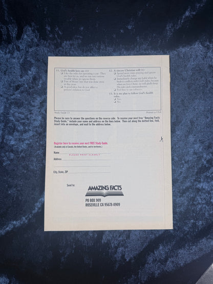 Vintage Amazing Facts Study Guide Booklet - You Wouldn't Do This - Early Edition