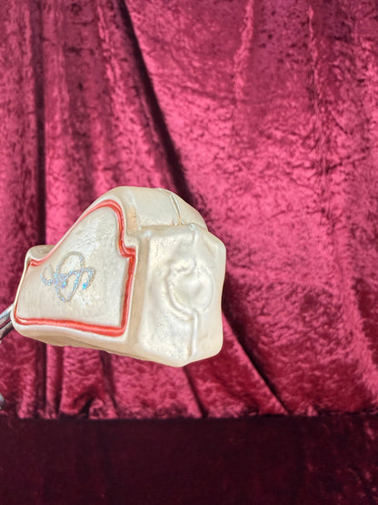 Vintage Christmas - Handblown Glass Ornament - Lyre Music Instrument - Inge Glas - Germany