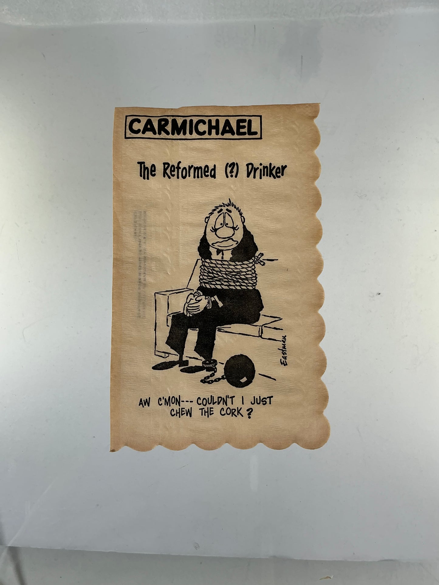 Vintage Cocktail Napkins - Carmichael by Eastman - Illustrated Icebreakers - 1950s