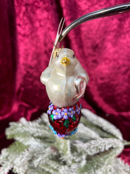 Vintage Christmas - Handblown Glass Ornament - Wings Of Love - Christopher Radko - 2001