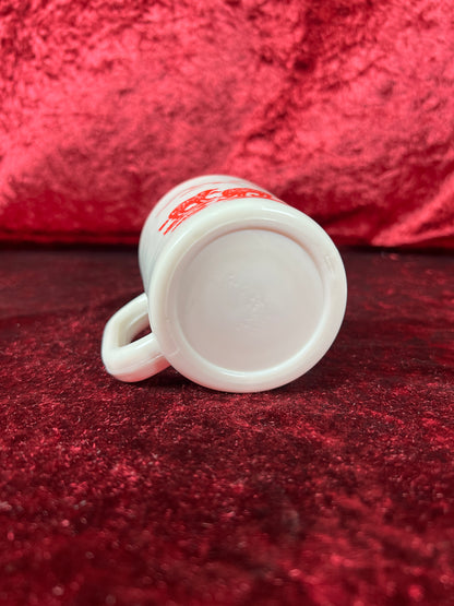 Vintage Kitchen - 1950s Children's Mug and Divided Plate Set - Ceramic - Little Bo Peep - Fire King