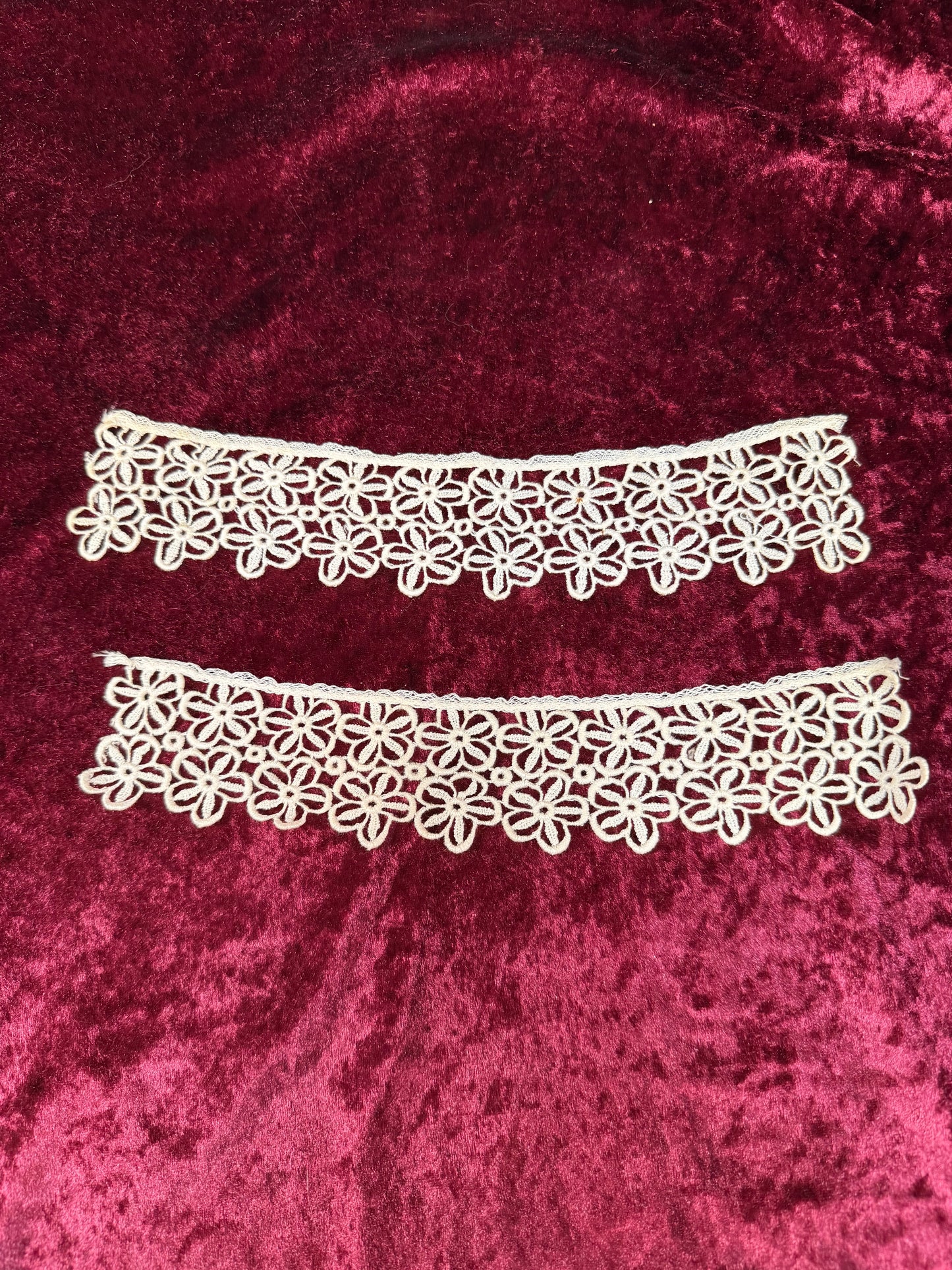Vintage Lace Collar Set – Floral Openwork Detachable Trim