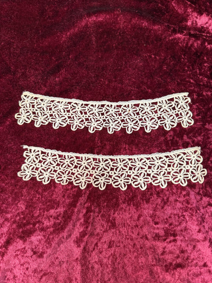 Vintage Lace Collar Set – Floral Openwork Detachable Trim