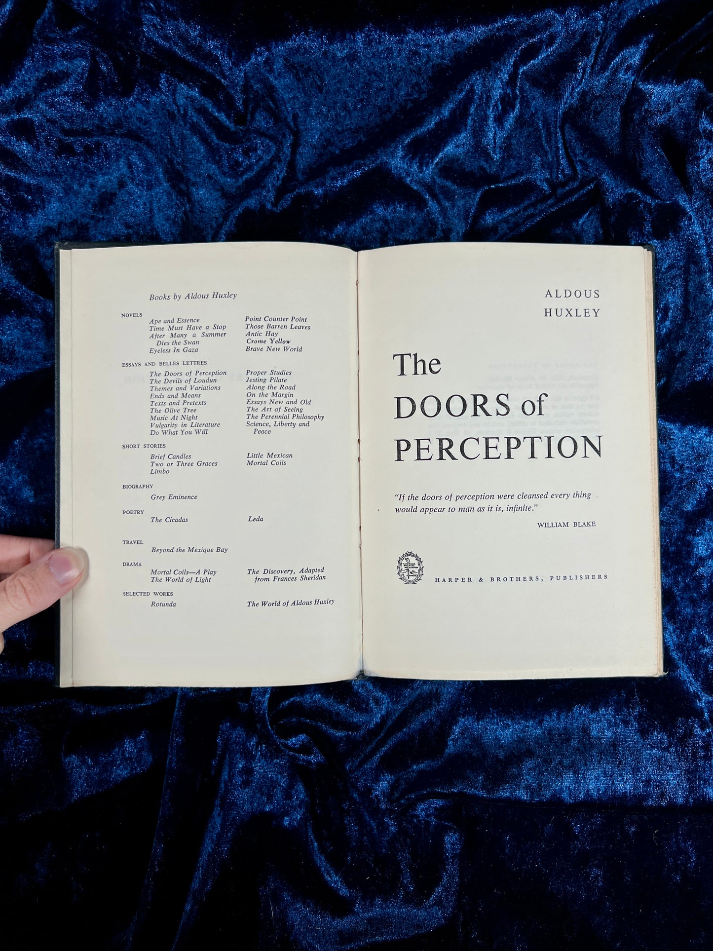 Vintage 1954 Aldous Huxley Book – The Doors of Perception First Edition Hardcover