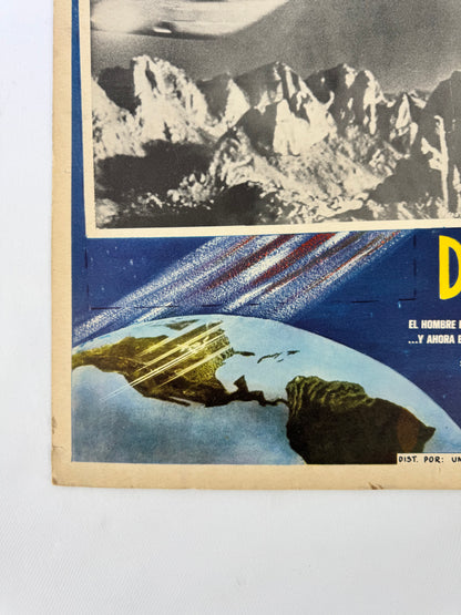 Vintage 1960s Lobby Movie Card - MAS ALLA DEL SOL - Mexican Sci fi Movie by Universal Studios