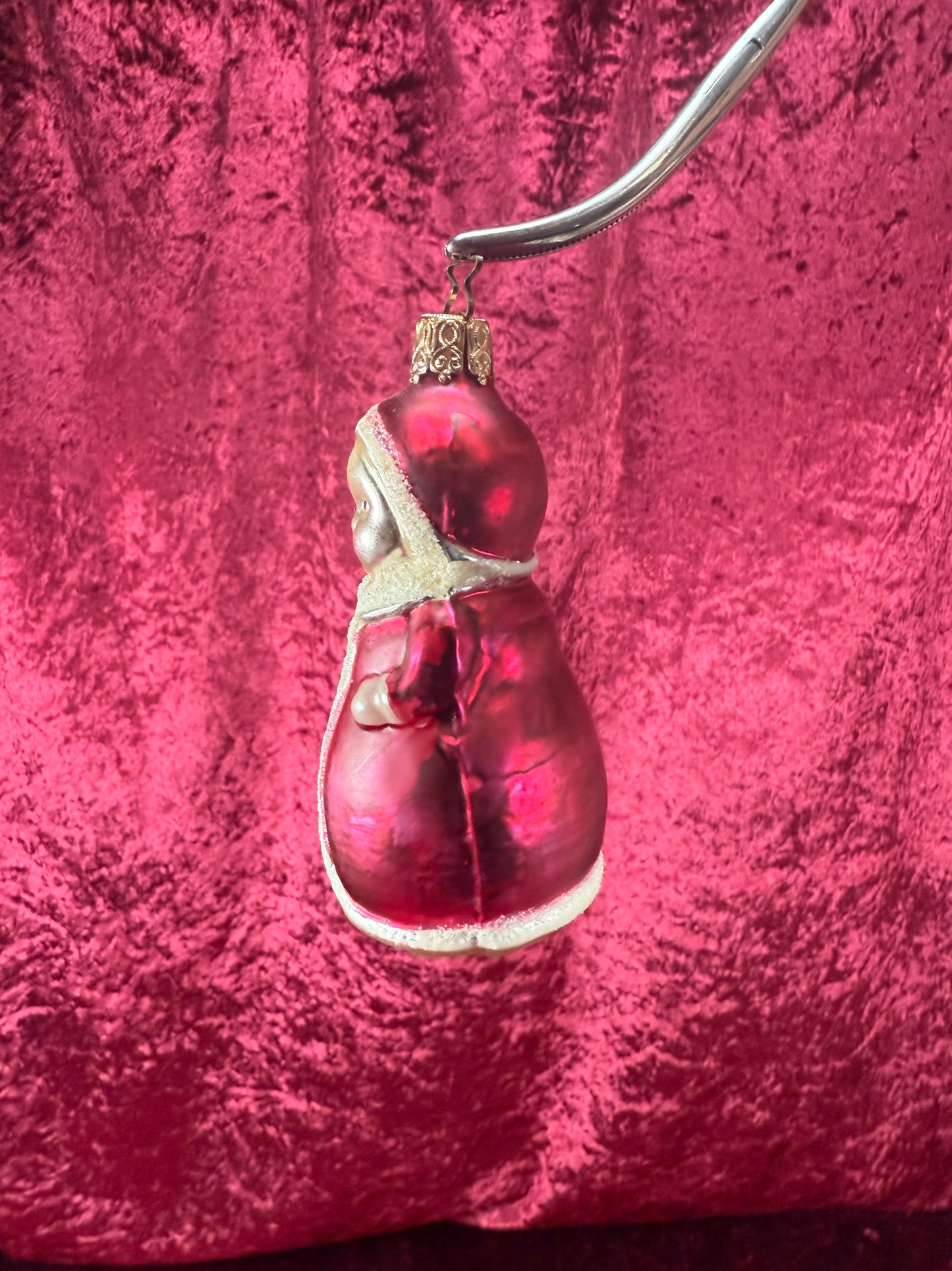 Vintage Christmas - Handblown Glass Ornament - Old World Santa - Inge Glas - Made In Germany