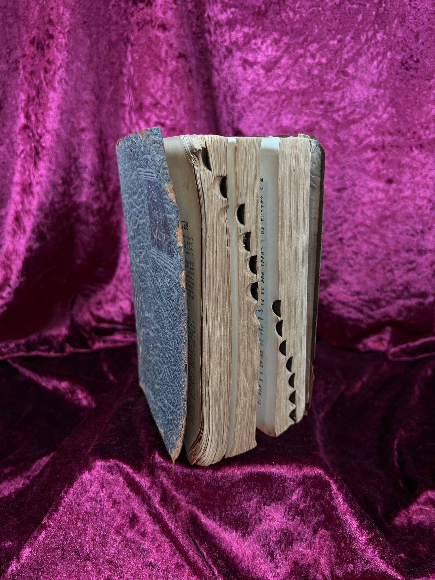 Vintage Leather Bound Dictionary Book - 1930 Popular Dictionary Reference