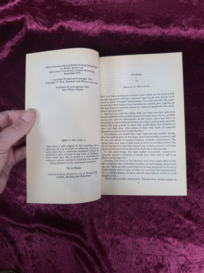Vintage Paperback Book – The Book of the Damned Charles Fort 1974 Edition