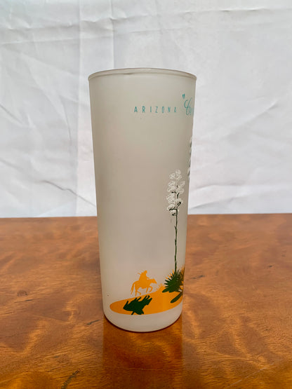 1950s Blakely Gas & Oil Company Frosted Highball Tumbler - Arizona Century Plant