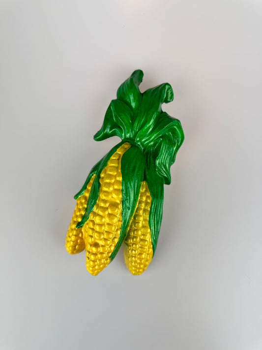 Vintage Corn on the Cob Chalkware Wall Decor