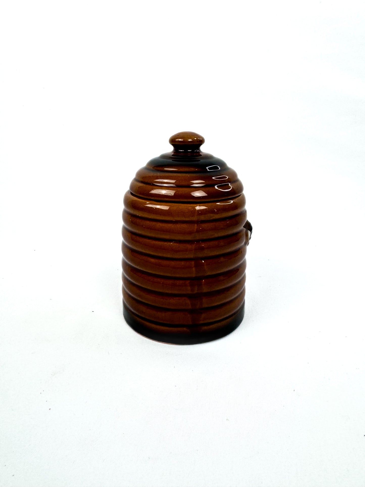 Vintage Mid Century Honey Pot Bear Hugging Bee Hive