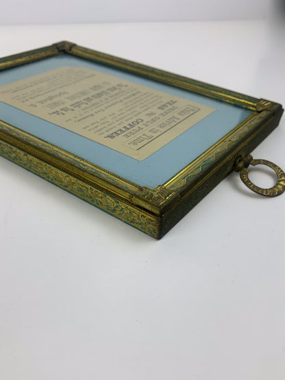 Antique Framed Advertisement - The Great Atlantic & Pacific Tea Co.